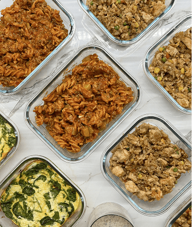 Appetizing meals.