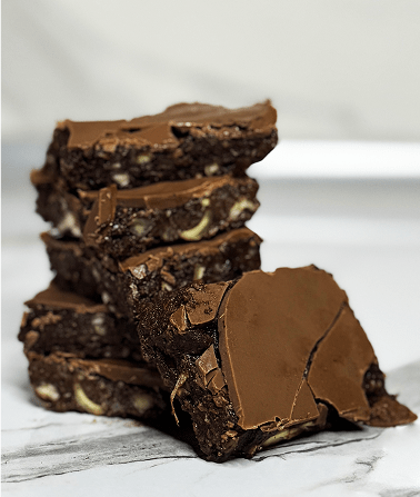 Chocolate brownies.