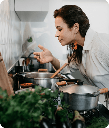 Cooking.